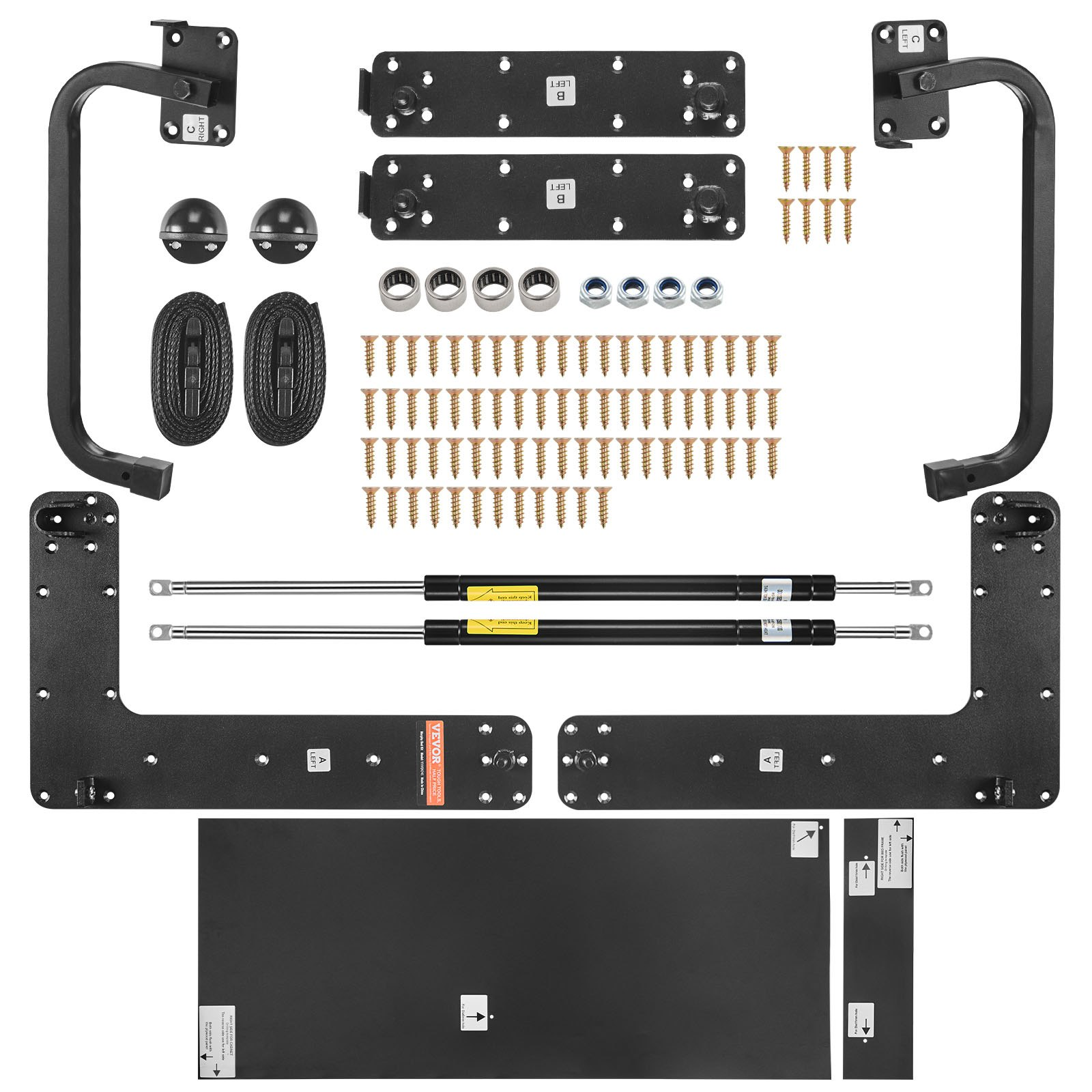 VEVOR Murphy Bed Kit Full Deluxe DIY Wall Bed Mechanical Hardware Kit Folding