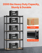 VEVOR Storage Shelves 16" D x 32" W x 62.8" H 5-tier Garage Storage Shelving