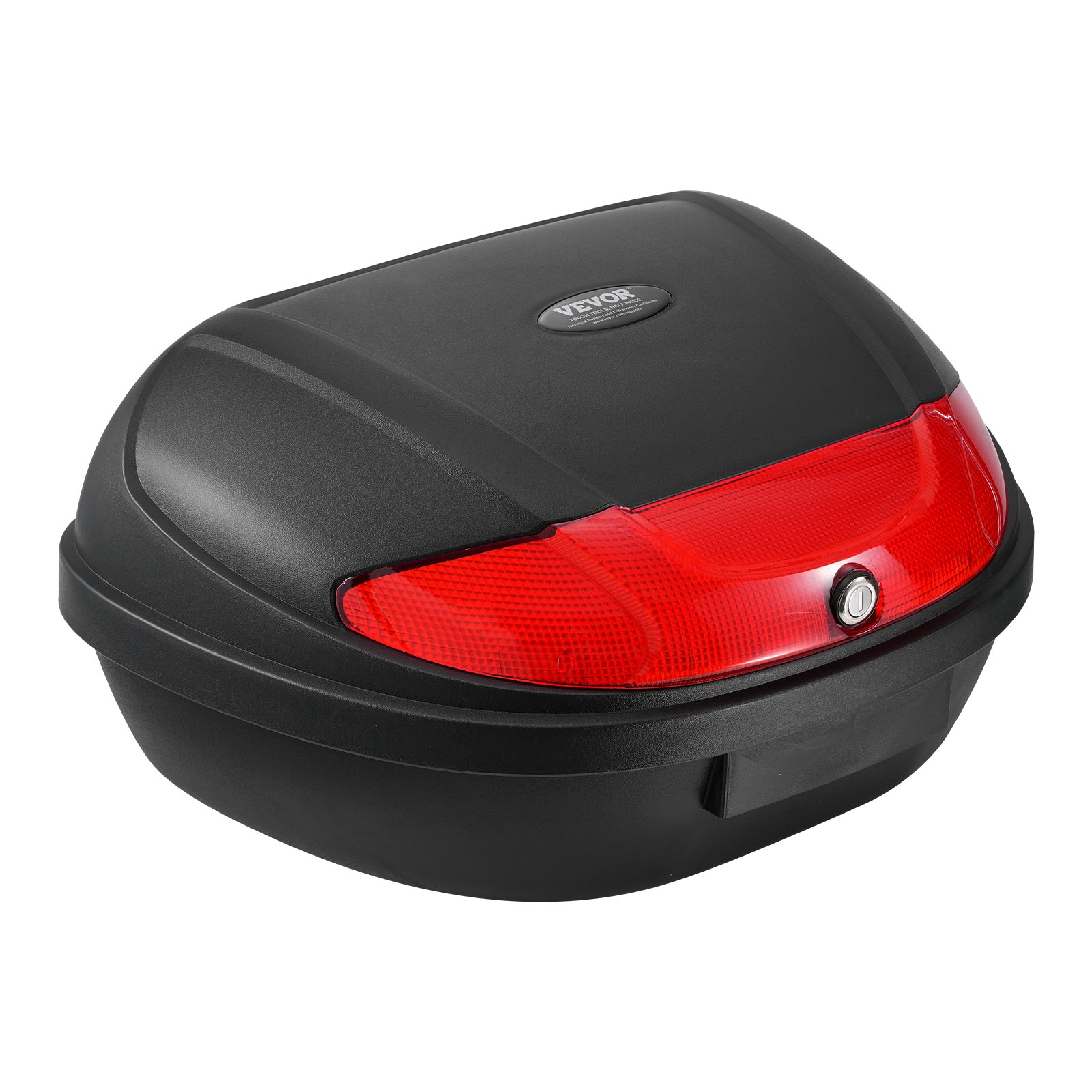 VEVOR 62L Motorcycle Top Case Universal Motorbike Tail with Reflective Panel
