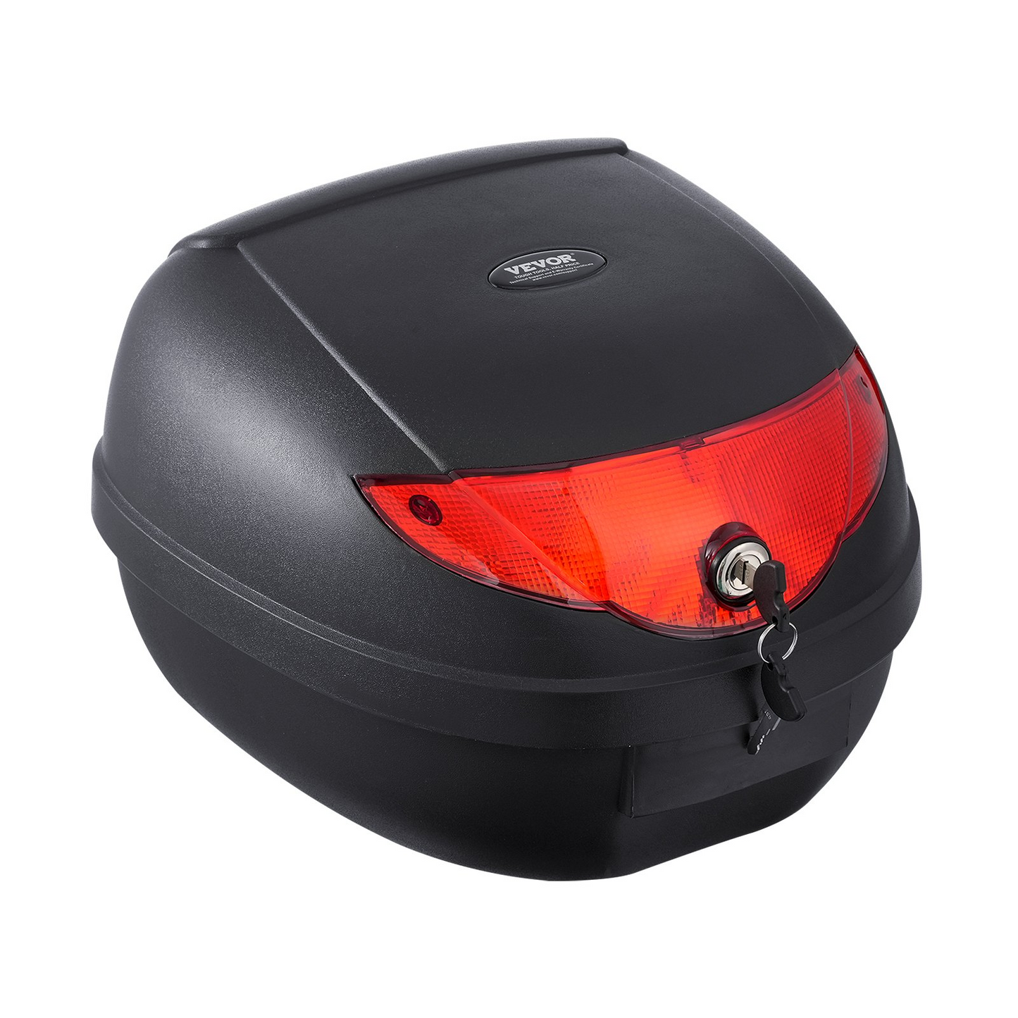 VEVOR 24L Motorcycle Top Case Universal Motorbike Tail with Reflective Panel