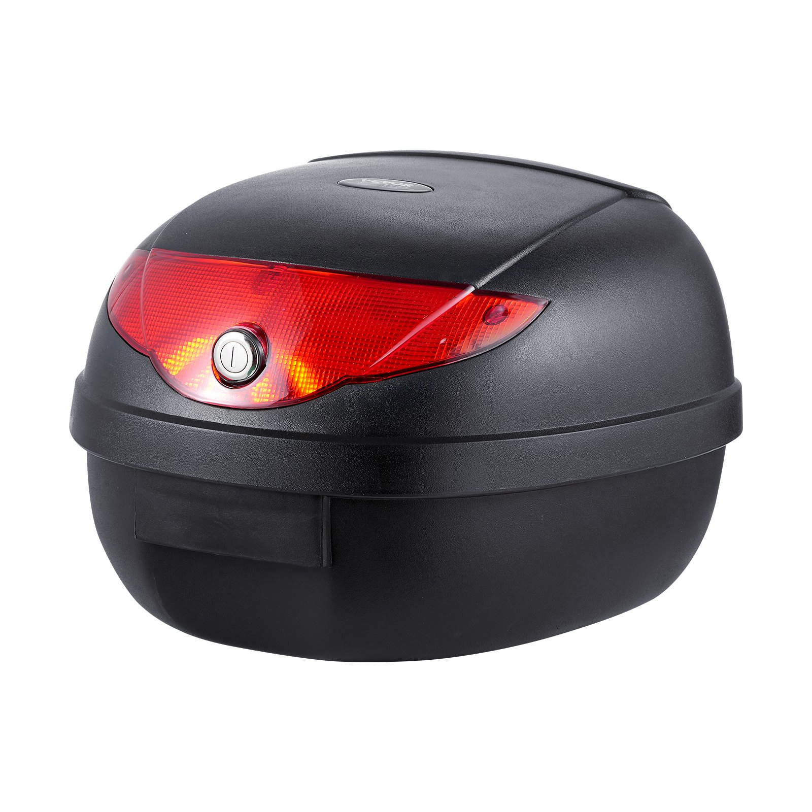 VEVOR 24L Motorcycle Top Case Universal Motorbike Tail with Reflective Panel