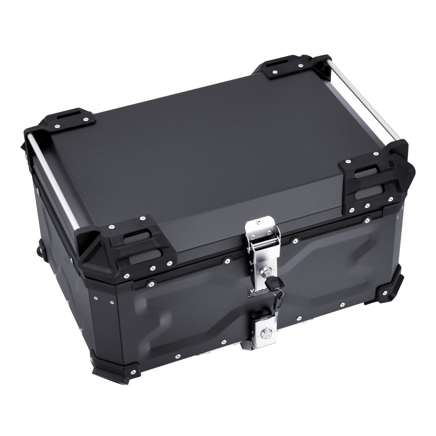 VEVOR 65L Motorcycle Top Case Universal Motorbike Tail Box with Leather Lining