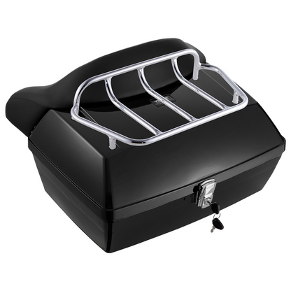VEVOR 48L Motorcycle Top Case Universal Motorbike Tail with Reflective Panel