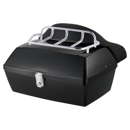 VEVOR 48L Motorcycle Top Case Universal Motorbike Tail with Reflective Panel