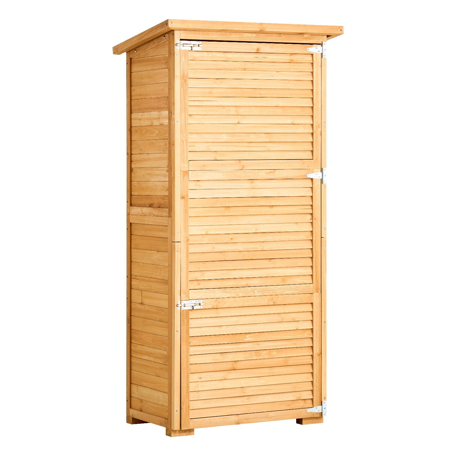 VEVOR Outdoor Wooden Storage Shed Waterproof Garden Tool Shed 31.5x63.8 inch
