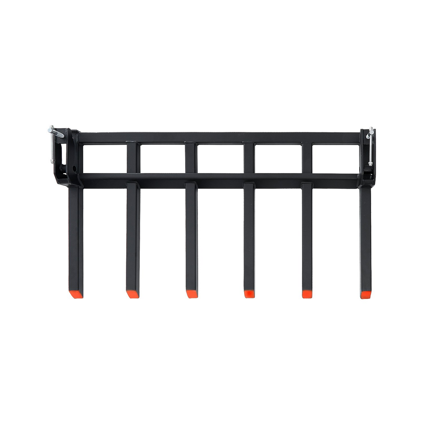 VEVOR Clamp on Debris Forks to 60" Bucket, 4560 lbs Capacity Heavy Duty Clamp on Pallet Forks Bucket Attachments, Fit for Loader Bucket Skidsteer Tractor to Clean up Fallen Limbs Debris or Yard Wwaste