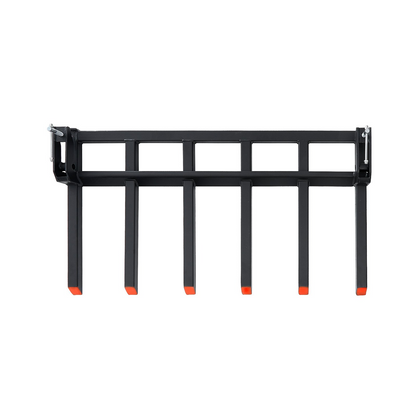 VEVOR Clamp on Debris Forks to 60" Bucket, 4560 lbs Capacity Heavy Duty Clamp on Pallet Forks Bucket Attachments, Fit for Loader Bucket Skidsteer Tractor to Clean up Fallen Limbs Debris or Yard Wwaste