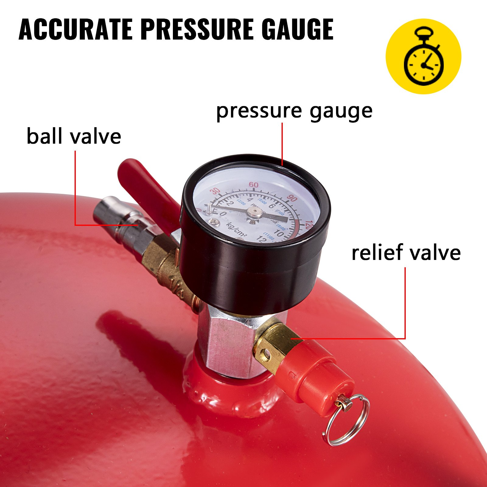 VEVOR Waste Oil Drain Tank 80 L Portable Oil Drain Air Operated Drainer Oil Change, Oil Drain Container, Fluid Fuel Transfer Drainage Adjustable Funnel Height, with Wheel for Easy Oil Removal