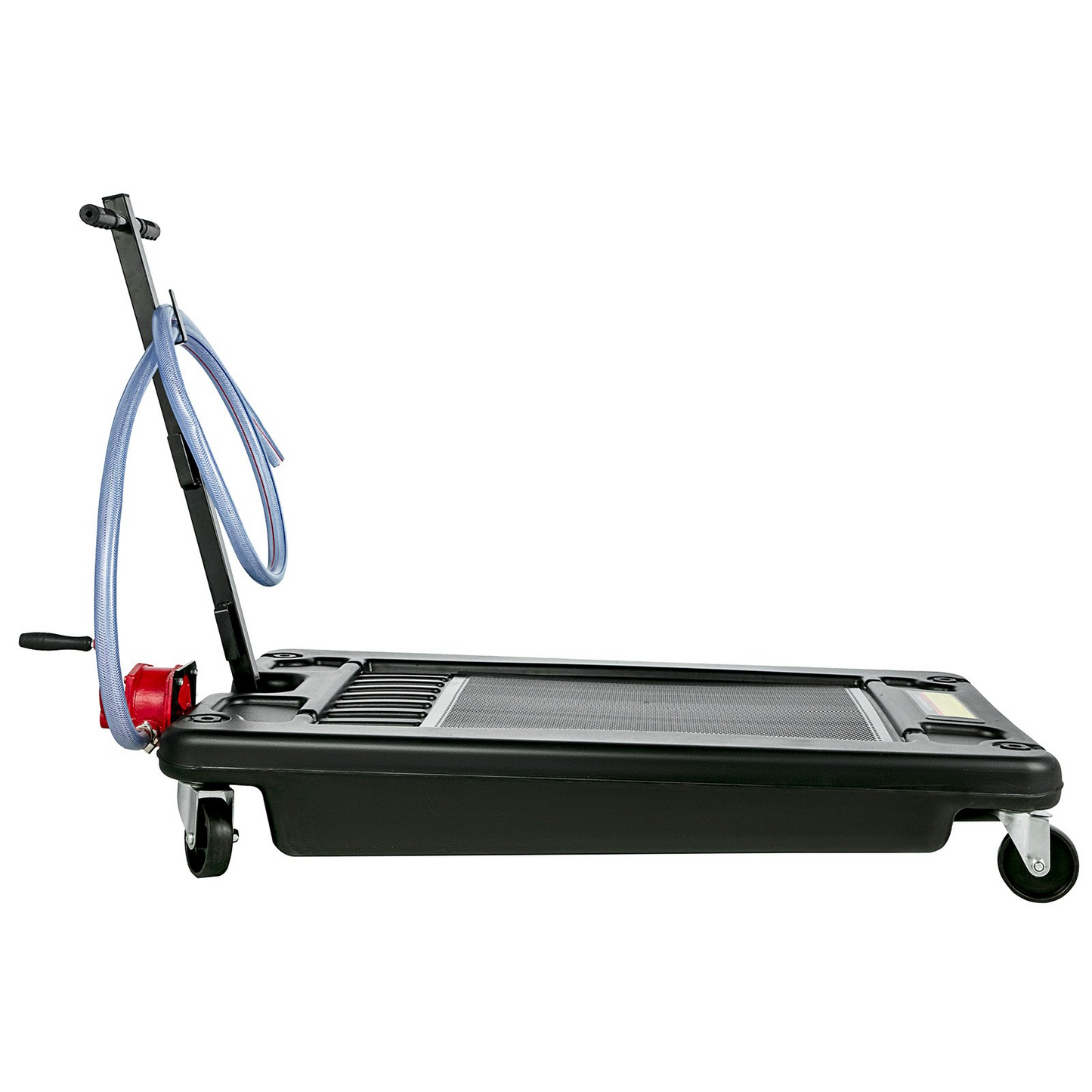 VEVOR Portable Oil Drain Pan with Pump 64L Oil Drain Pan 17 Gallon Low Profile Oil Drain Pan with 8' Hose for SUV Car and Trucks