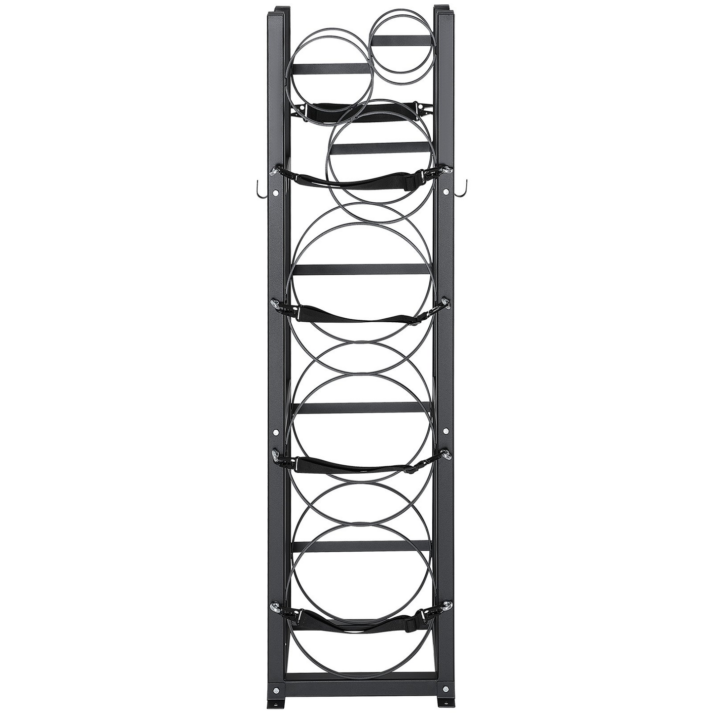 VEVOR Refrigerant Tank Rack, with 3 x 30lbs and Other 3 Small Bottle Tanks, Cylinder Tank Rack 12.79x12.99x47.12 in, Refrigerant Cylinder Rack and Holders for Freon, Gases, Oxygen, Nitrogen