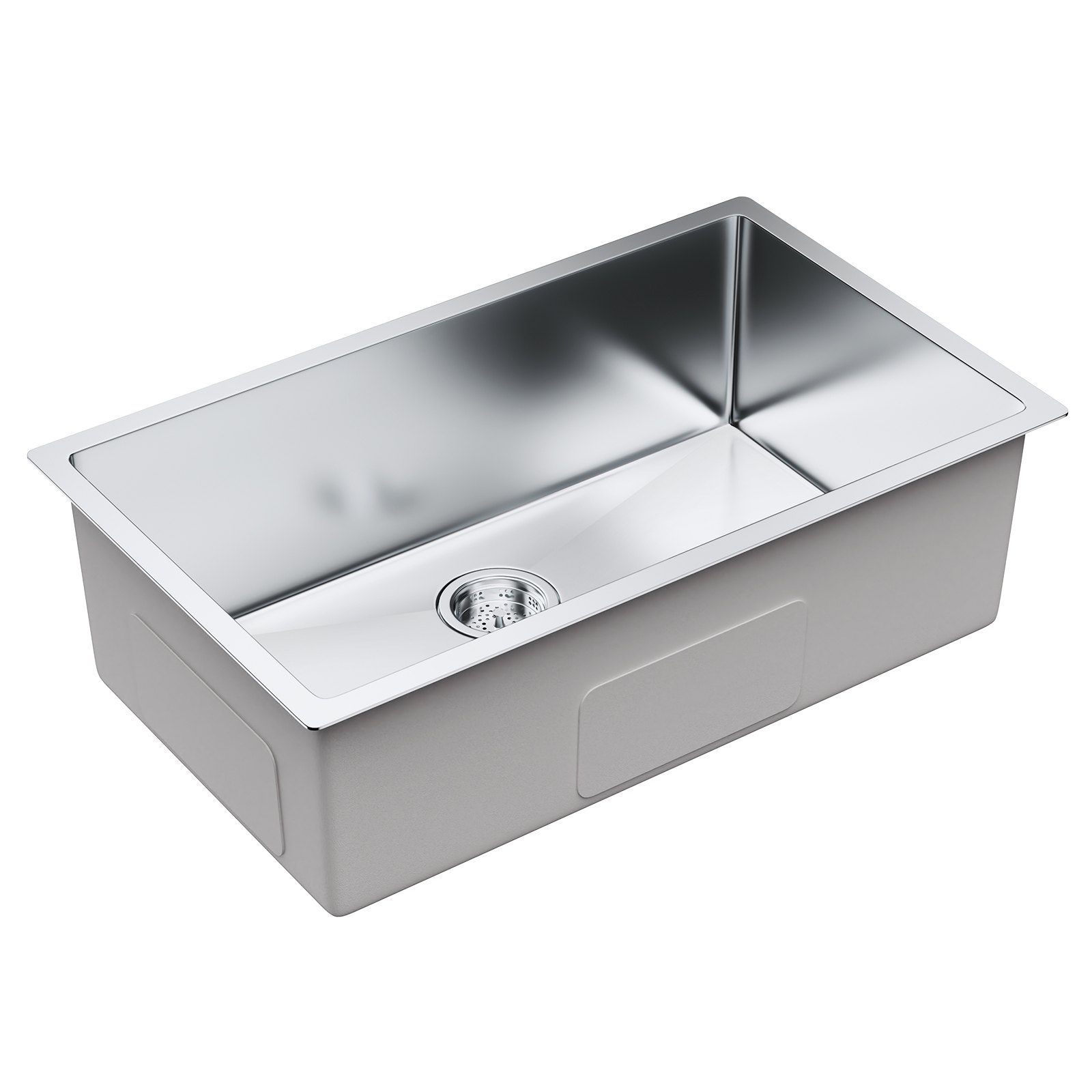 VEVOR Kitchen Sink, 304 Stainless Steel Drop-In Sinks, Undermount Single Bowl Basin with Accessories(Pack of 3), Household Dishwasher Sinks for Workstation, RV, Prep Kitchen, and Bar Sink, 30 inch"