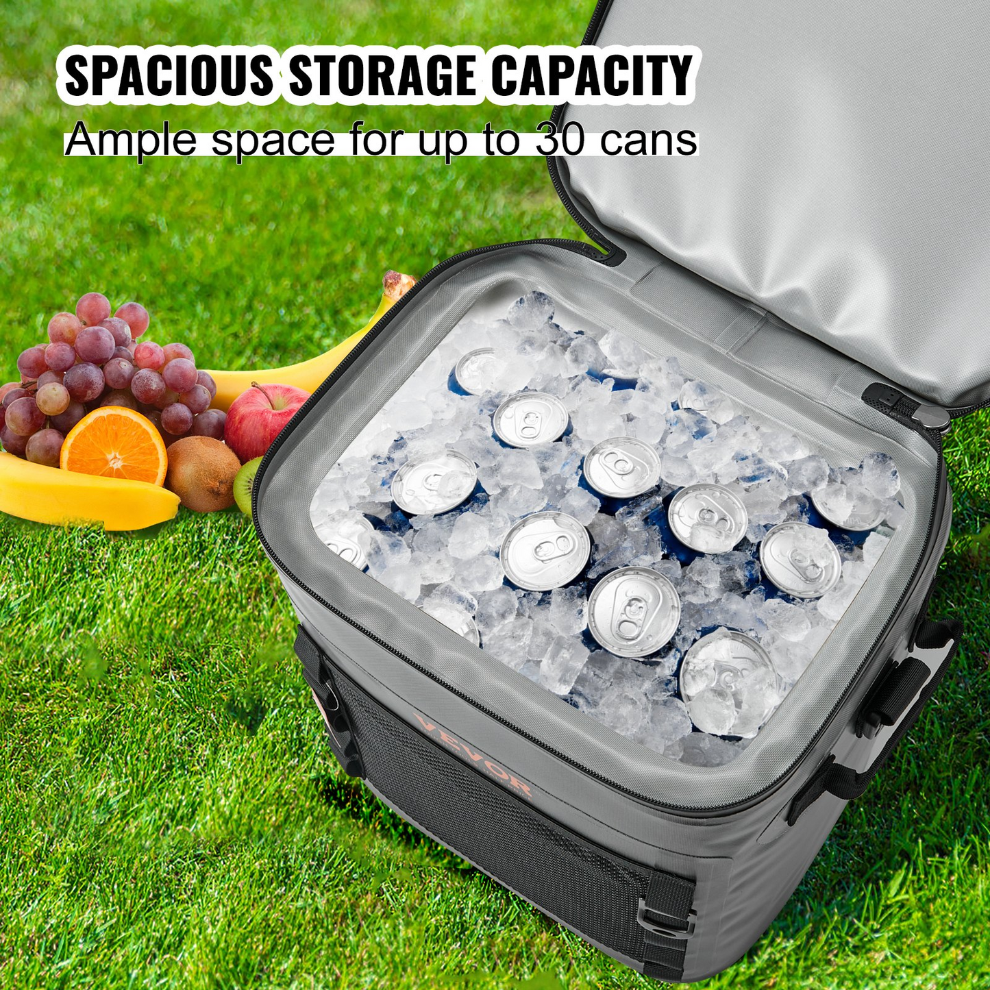 VEVOR Soft Cooler Bag 30 Cans Leakproof Waterproof Soft Sided Cooler Bag Portable