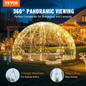 VEVOR 365.8 cm Dome Bubble Tent Double Cover w/ Transparent Window for Camping Party