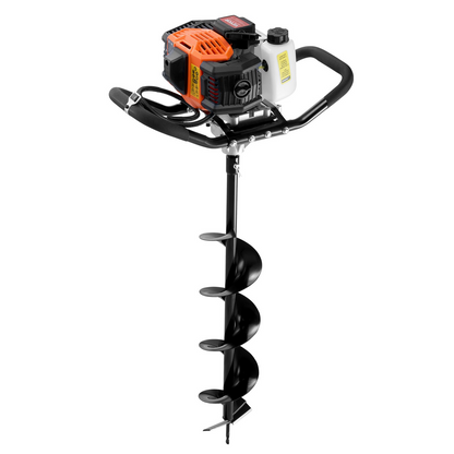 VEVOR Gas Post Hole Digger 52CC 1450W with 6” & 10” Drill Bits &3 Extension Rod