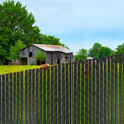 VEVOR Chain Link Fence Privacy Slats Double-Wall with Wings for 8' High Fence