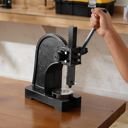 VEVOR Arbor Press, 1 Ton Manual Arbor Press, 15 cm Maximum Height, Cast Iron Heavy-duty Manual Desktop Arbor Press, Precision Hand Press for Stamping, Bending, Stretching, Forming