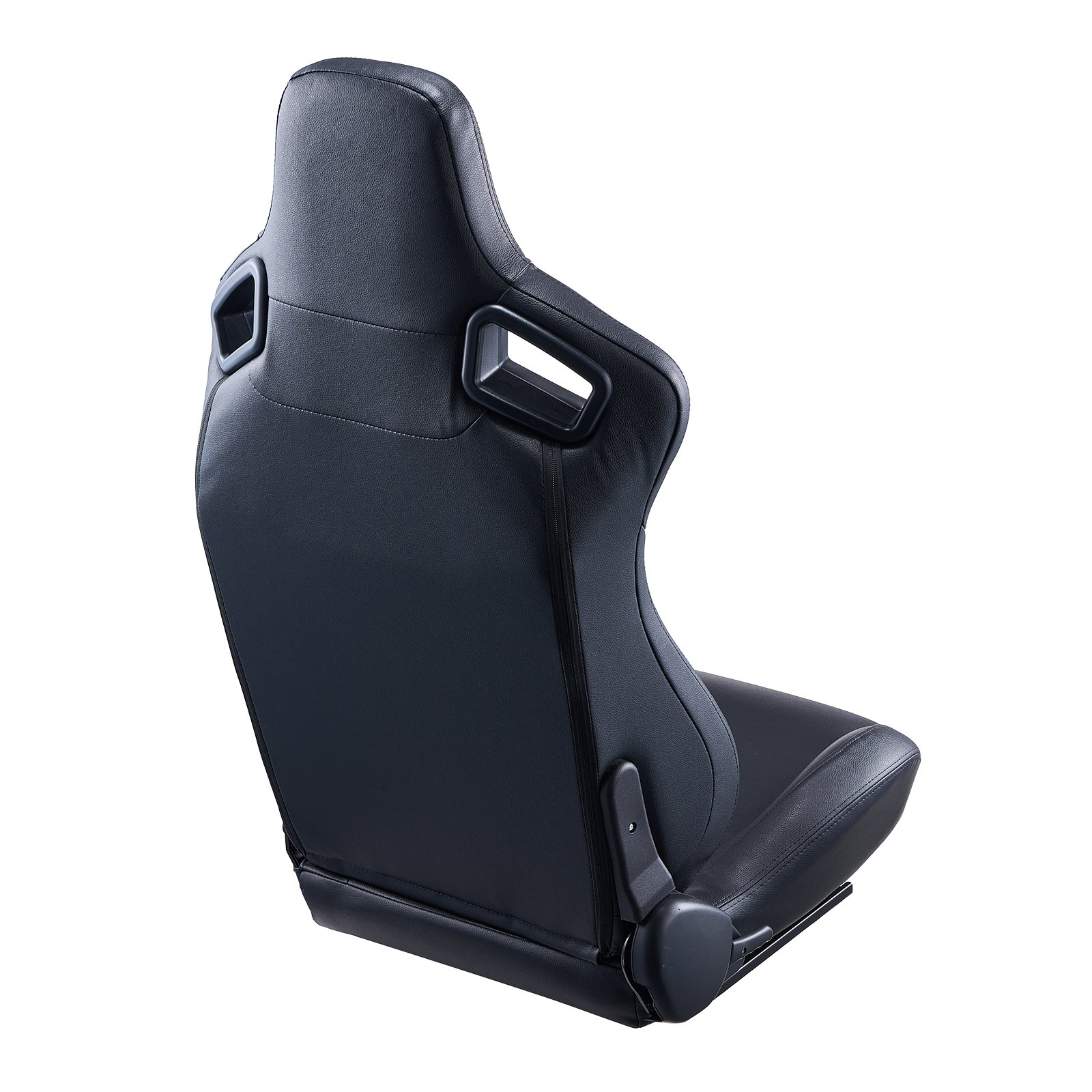 VEVOR 2 Set Racing Seat Adjustable Racing Chair with PVC Leather & Q235B Slider