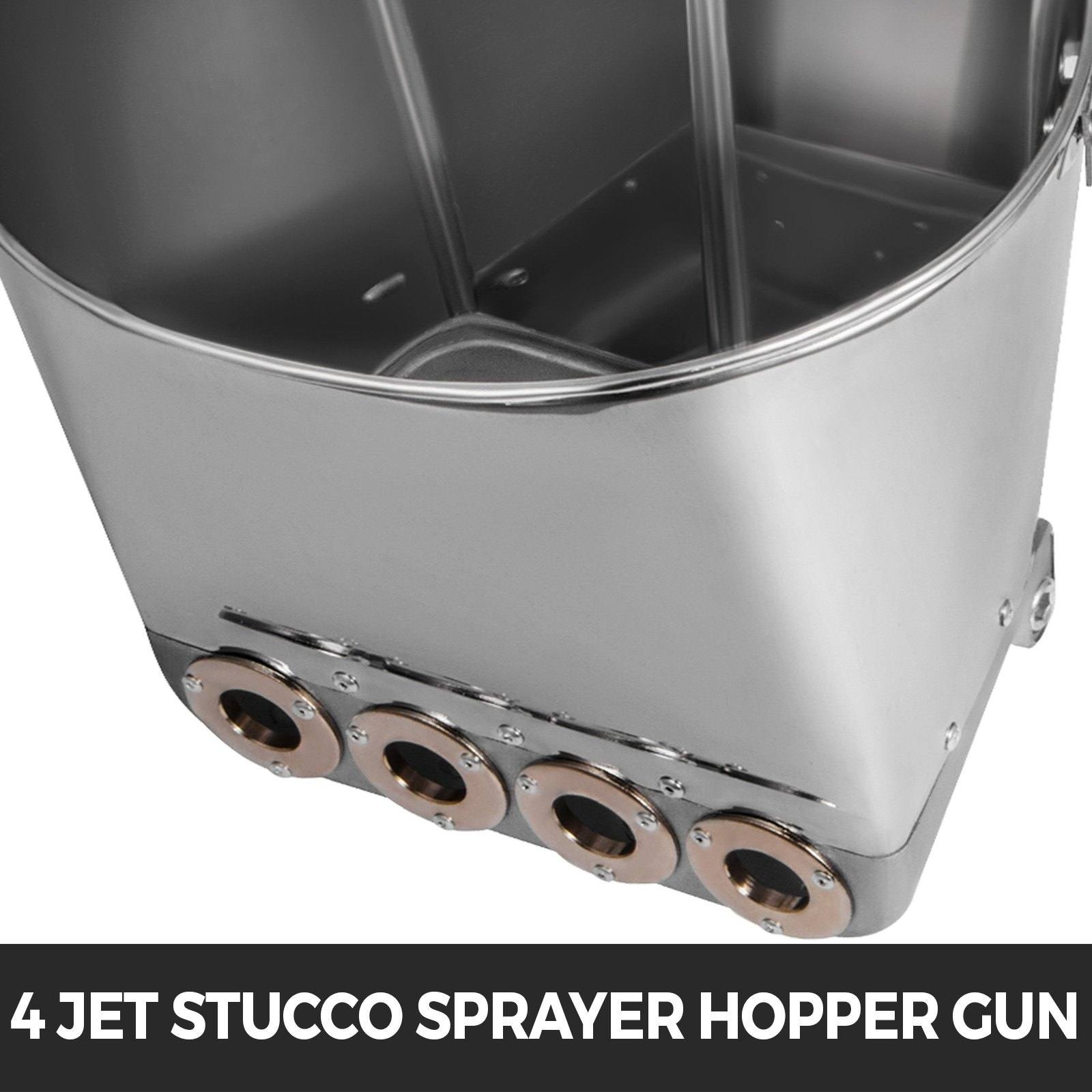 VEVOR 4 Jet Cement Mortar Spray Gun Stucco Sprayer 4 Jet Hopper Plaster Concrete Cement Sprayer Gun