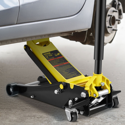 VEVOR Low Profile Floor Jack 3 Ton Heavy Duty Steel Dual Piston Rapid Pump