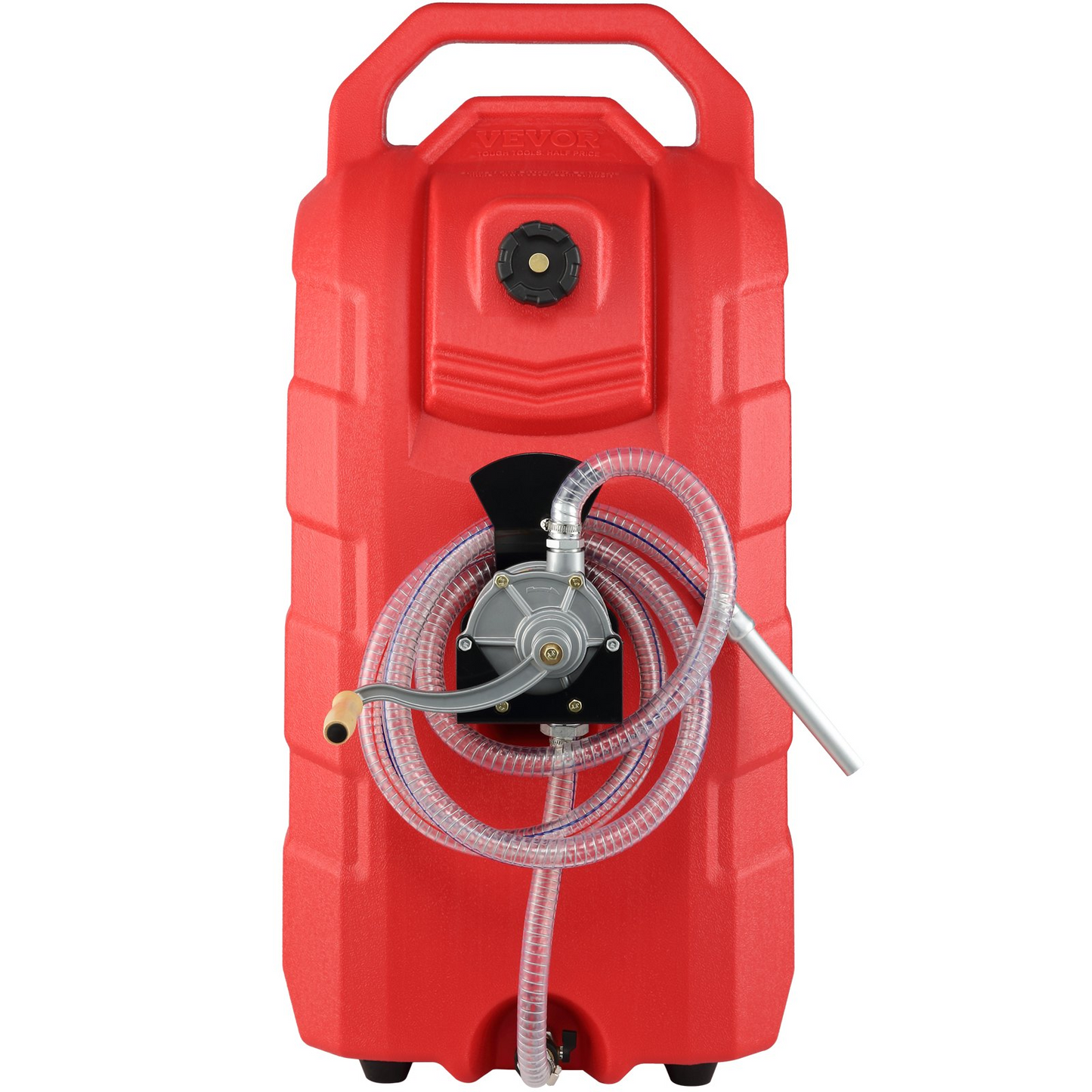 VEVOR 16 Gallon Fuel Caddy Portable Gas Storage Tank 7.8 L/min with Manual Pump