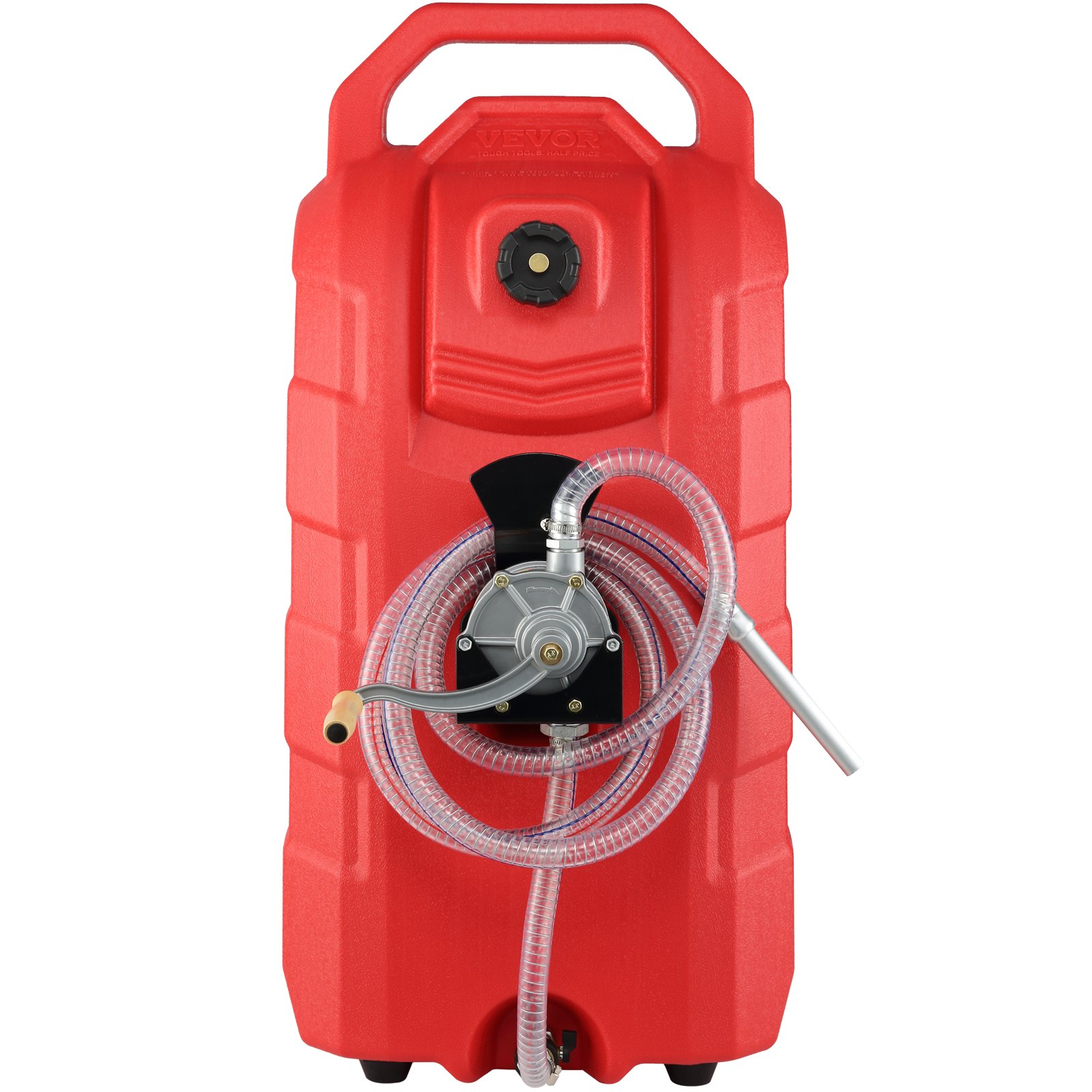 VEVOR 16 Gallon Fuel Caddy Portable Gas Storage Tank 7.8 L/min with Manual Pump