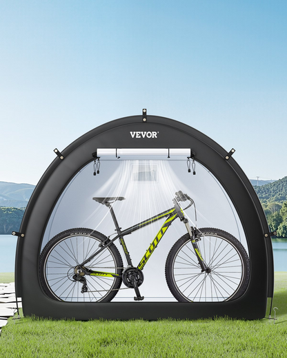 VEVOR Outdoor Bike Storage Tent Fan-Shaped Waterproof Bike Tent for 4 to 5 Bikes