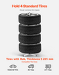 VEVOR Tire Rack for 4 Tires with Rim Tyre Stand Holder Fit up to 225mm Wide Tire
