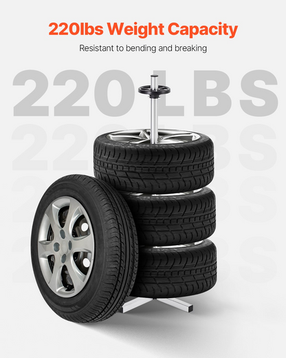 VEVOR Tire Rack for 4 Tires with Rim Tyre Stand Holder Fit up to 225mm Wide Tire
