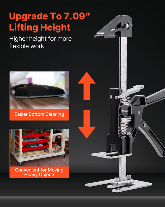 VEVOR Labor Saving Arm Jack 2 PCS 150kg Bearing Capacity Lifting to 180mm Black