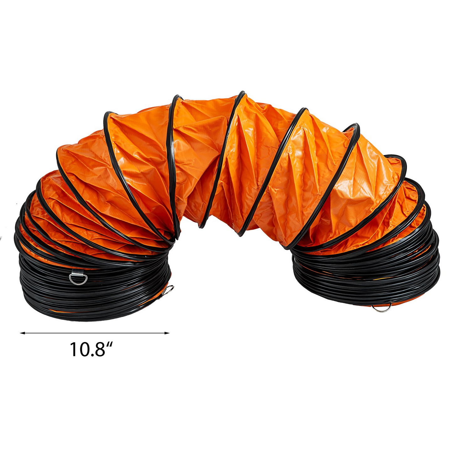 7.6 M/25 Ft Pvc Flexible Duct Hosing For 250 Mm/10 Inch Diameter Exhaust Fan