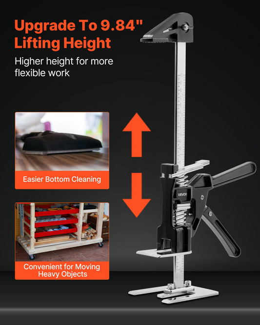 VEVOR Labor Saving Arm Jack 2 PCS 150kg Bearing Capacity Lifting to 250mm Black