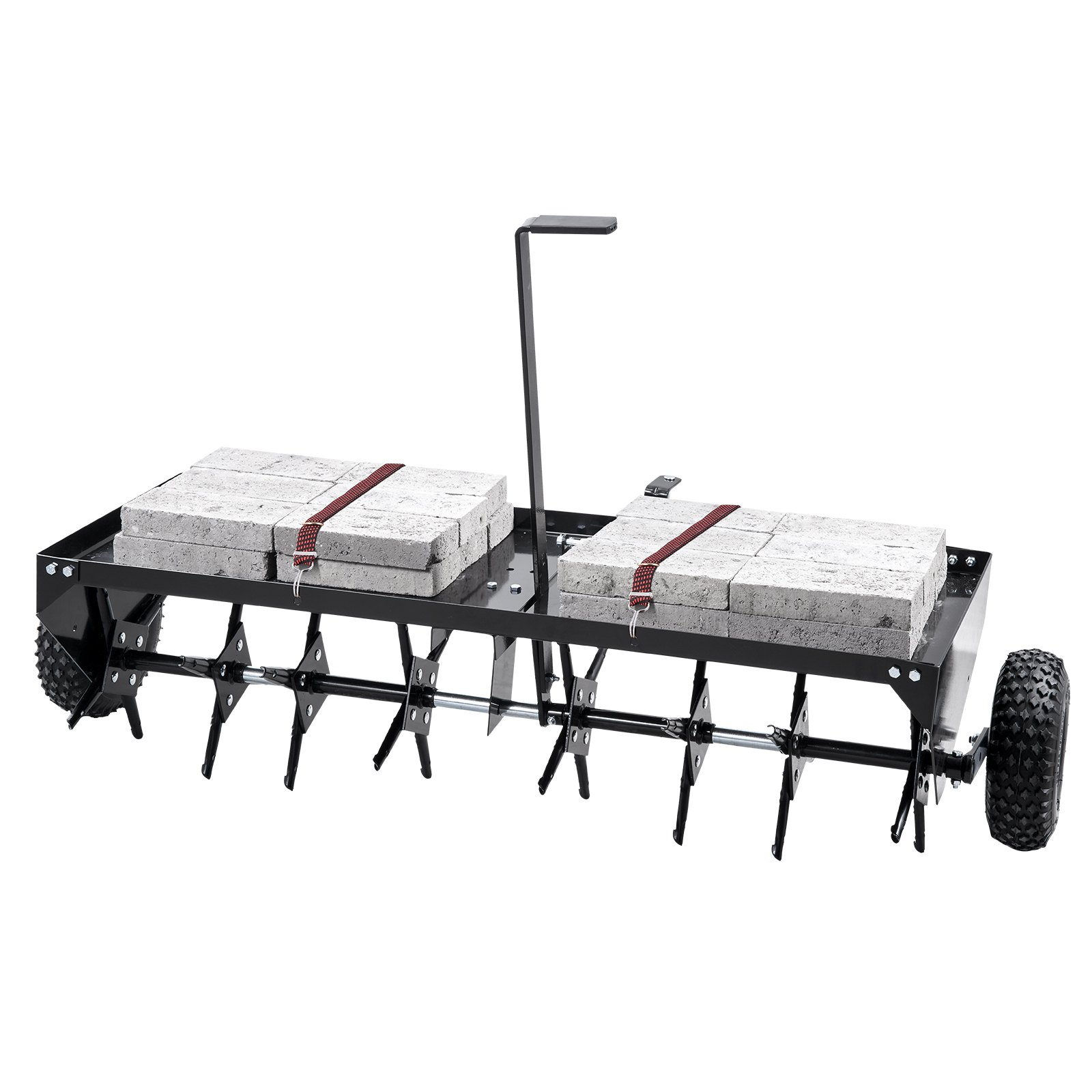 VEVOR 48" Tow Behind Plug Aerator with Universal Hitch Lawn Aerator Tow Behind