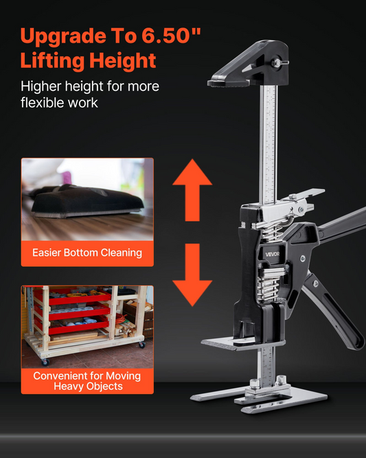 VEVOR Labor Saving Arm Jack 2 PCS 200kg Capacity 2 Modes Lifting to 165mm Black