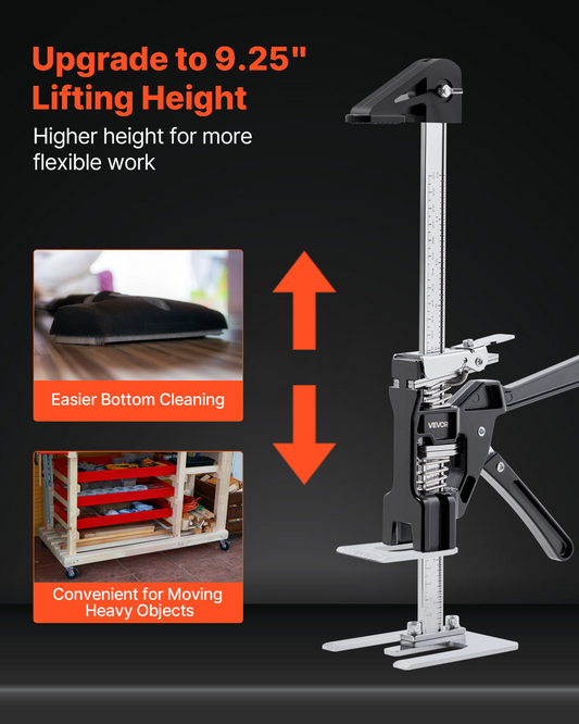 VEVOR Labor Saving Arm Jack 2 PCS 200kg Capacity 2 Modes Lifting to 235mm Black