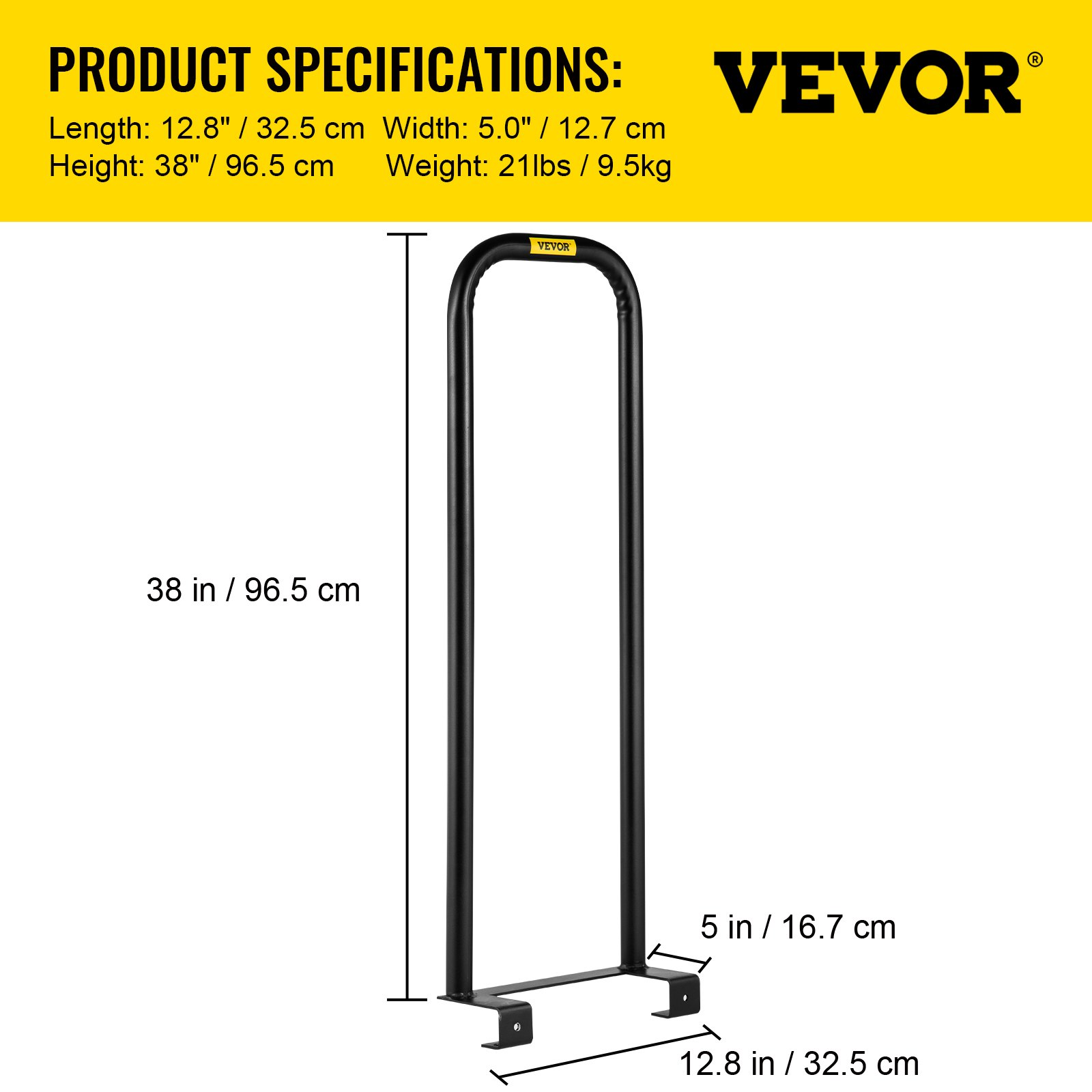 VEVOR Dolly Converter Dolly Bar 12.8 Inch X 5.0 Inch Mattress Dolly 250Lbs