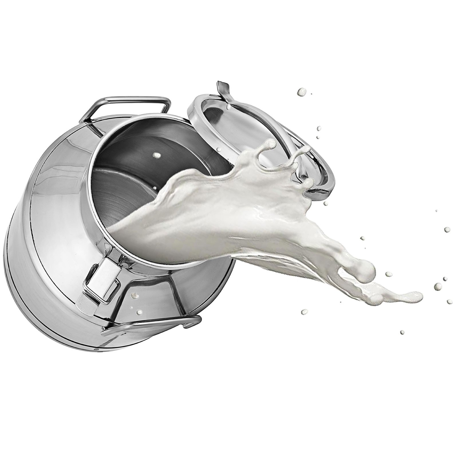 VEVOR Stainless Steel Milk Can 20 Liter/5.25 Gallon Pail Bucket Tote Jug Milk Can Canister Milk Pot Bucket Stainless Steel Milk Can with Sealed Lid Heavy Duty