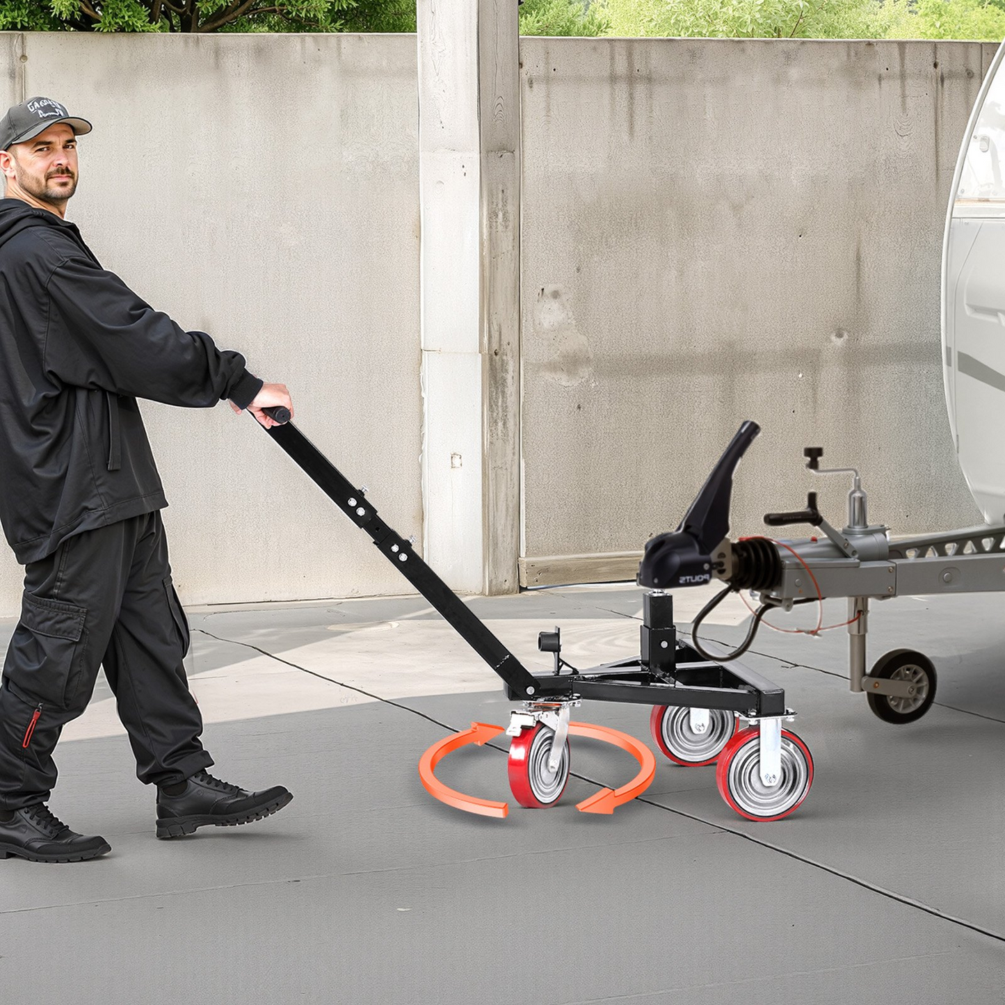 Trailer Dolly 3500lbs Tongue Weight Capacity 18 and 22 inch Height Adjustable