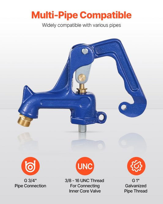 VEVOR Frost Free Outdoor Faucet Freeze Proof Yard Hydrant Replacement Head Blue