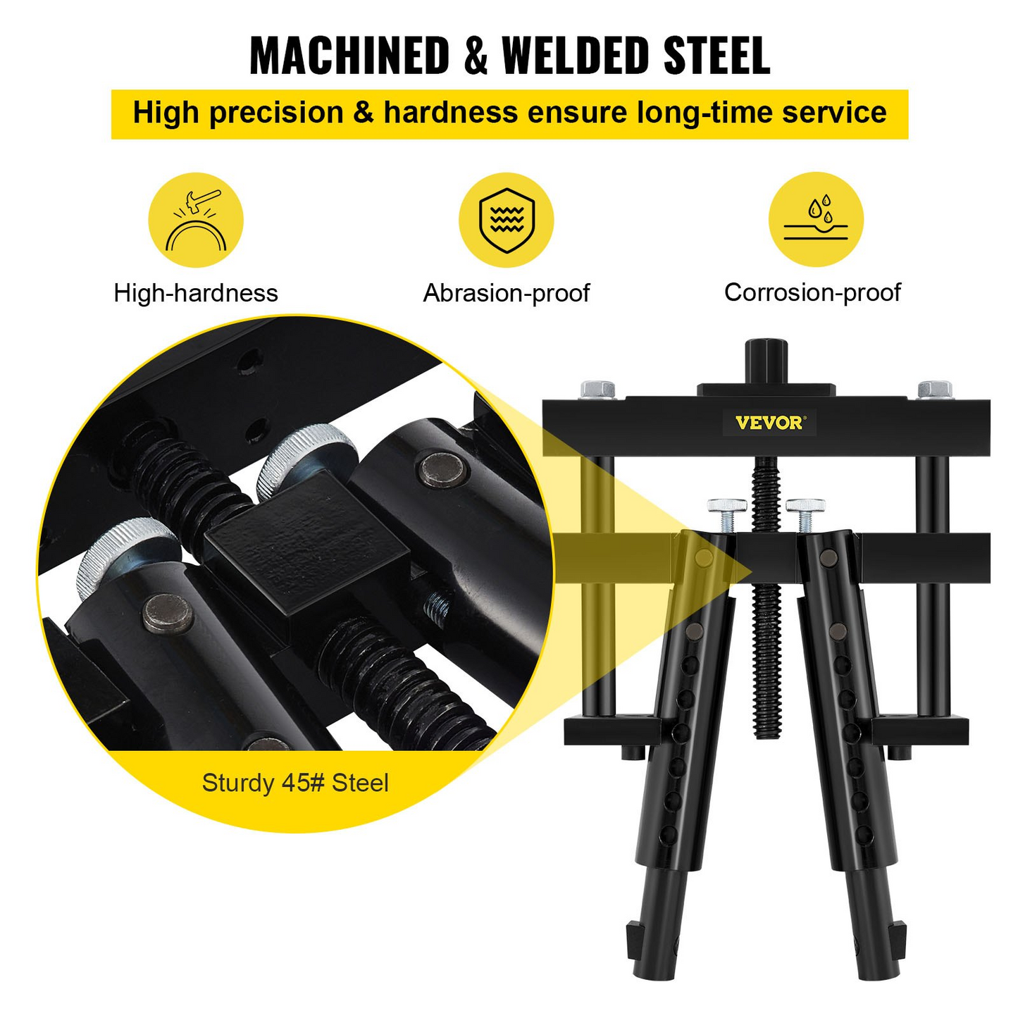 VEVOR Universal Cylinder Liner Puller Assembly for Caterpillar CAT Mack Cummins, Works On Heavy-duty Diesel Engines Wet Liners from 3-7/8" to 6-1/4" Bore, Replace PT-6400-C, 3376015, M50010-B