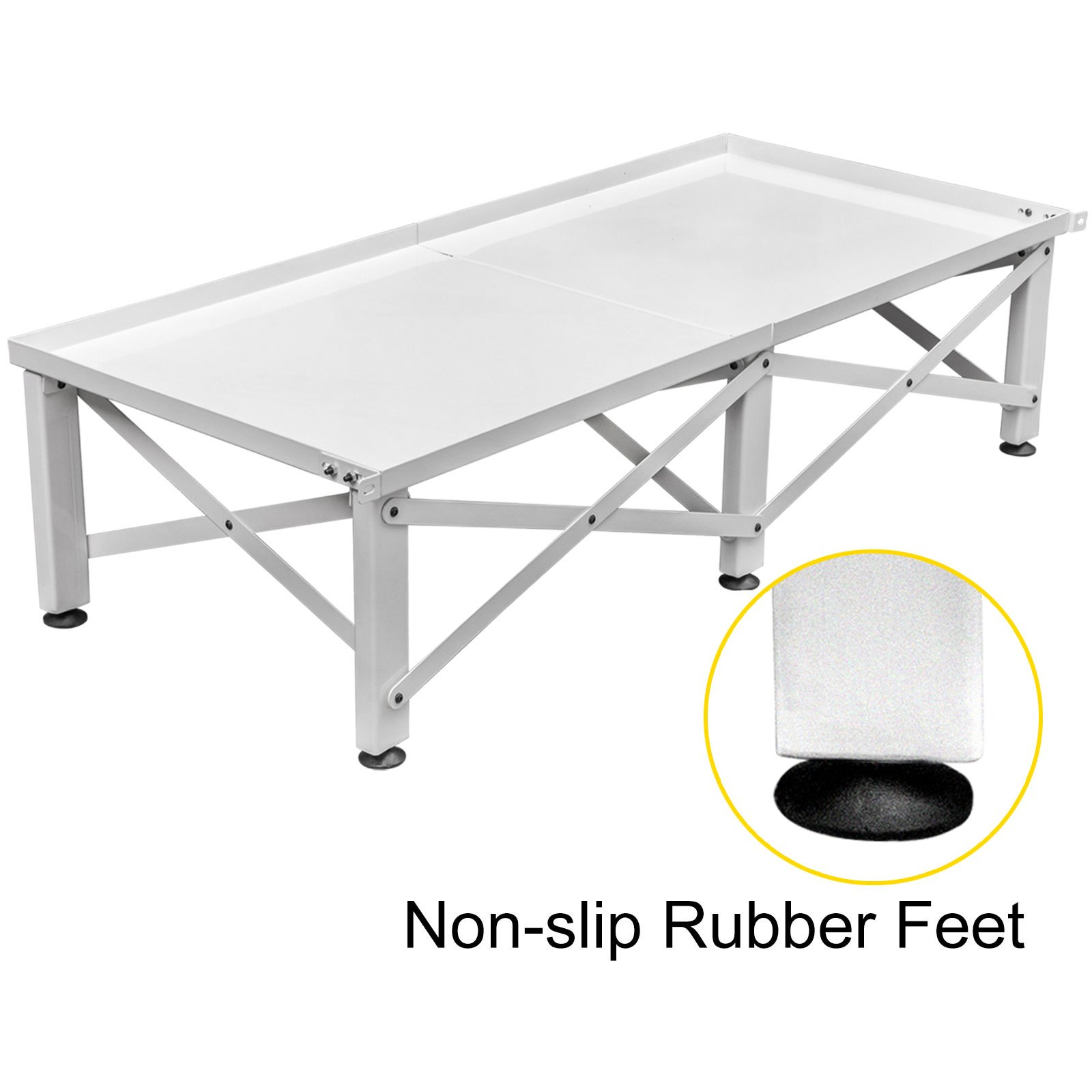 VEVOR Laundry Pedestal 124x54.9 cm Universal Laundry Pedestal 30 cm Height Laundry Pedestal Universal with Height-adjustable Feet for Washing Machines, Dryers, Freezers or Refrigerator