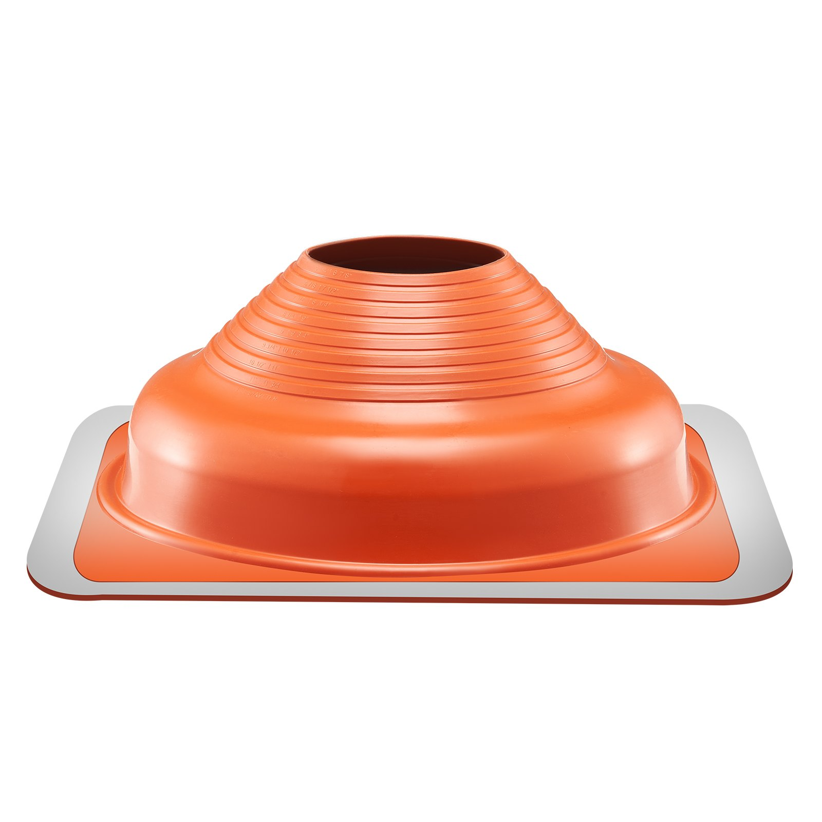 VEVOR 2 Pcs Metal Roof Pipe Flashing Boot Fit 6-1/4" - 11-3/4" Pipe Red Silicone