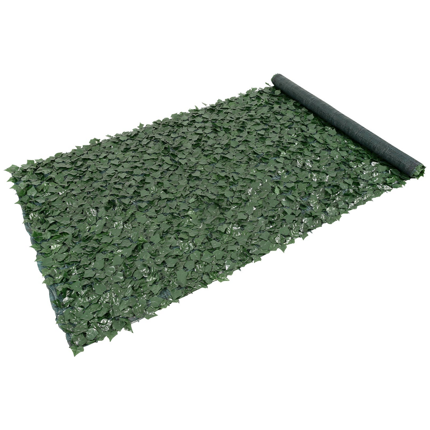 VEVOR Ivy Privacy Fence, 1.5 x 4m Artificial Green Wall Screen, Greenery Ivy Fence w/ Mesh Cloth Backing and Strengthened Joint, Faux Hedges Vine Leaf Decoration for Outdoor Garden, Yard, Balcony