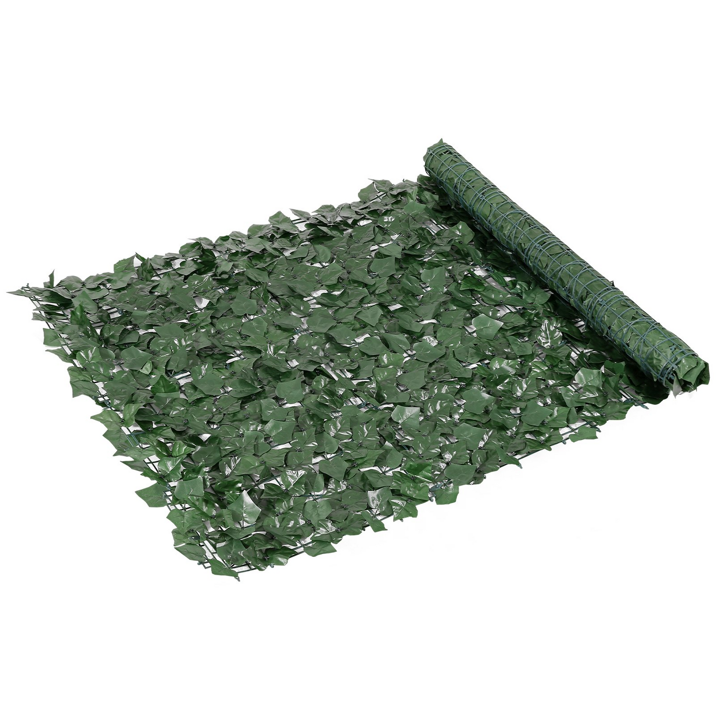 VEVOR Ivy Privacy Fence, 1 x 2.5 m Artificial Green Wall Screen, Greenery Ivy Fence with Strengthened Joint, Faux Hedges Vine Leaf Decoration for Outdoor Garden, Yard, Balcony, Patio Decor