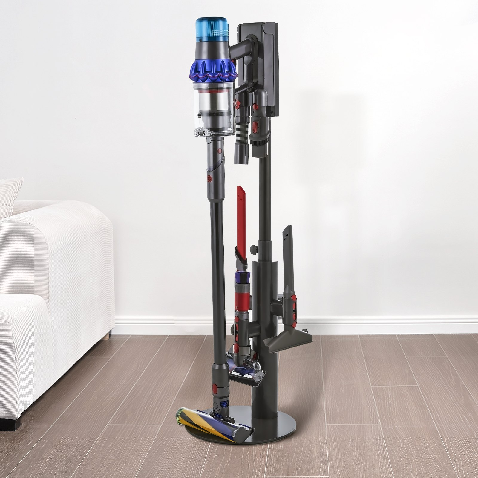 VEVOR Vacuum Stand for Dyson Multi-Models Storage Bracket Holder with 3 Clips