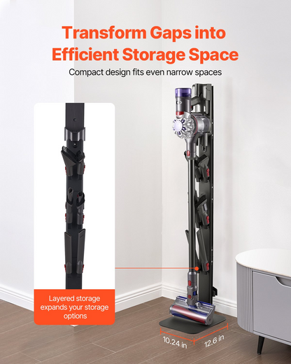 VEVOR Vacuum Stand for Dyson Multi-Models Stable Storage Bracket Holder Black