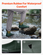 VEVOR Women's Ankle Deck Boots Waterproof Anti-Slip Work Rain Boots Size 8 US