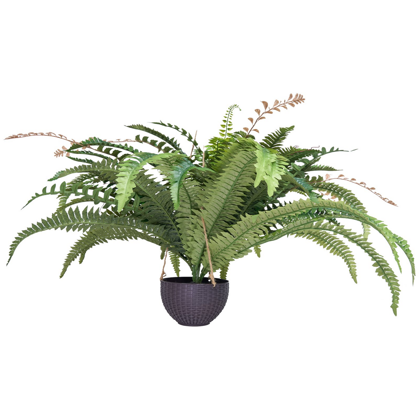 VEVOR Artificial Boston Fern Large Plastic Fern 80 Branches Indoor Outdoor Decor
