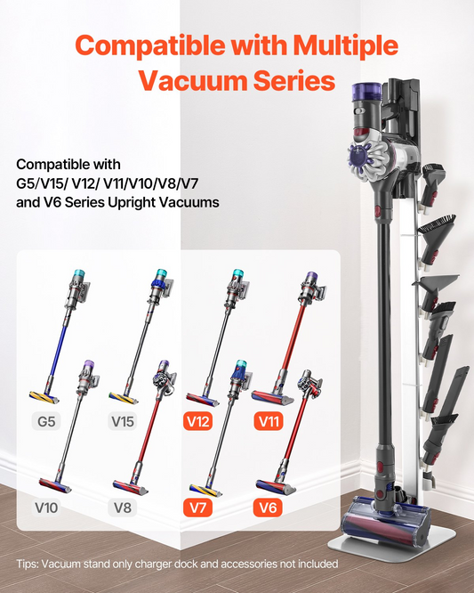 VEVOR Vacuum Stand for Dyson Multi-Models Stable Storage Bracket Holder Gray