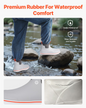 VEVOR Men's Ankle Deck Boots Waterproof Anti-Slip Work Rain Boots Size 10 US