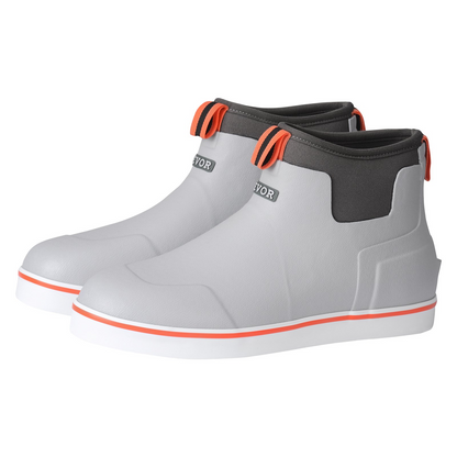 VEVOR Men's Ankle Deck Boots Waterproof Anti-Slip Work Rain Boots Size 10 US
